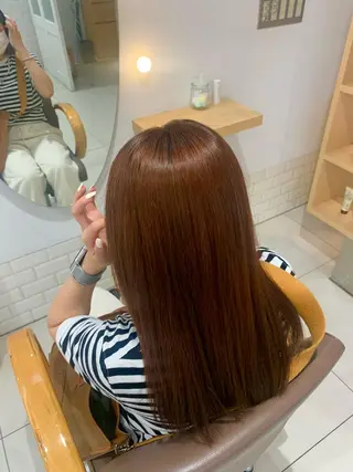 ロング カラー 森田さち /金山/ハイトーンのヘアスタイル