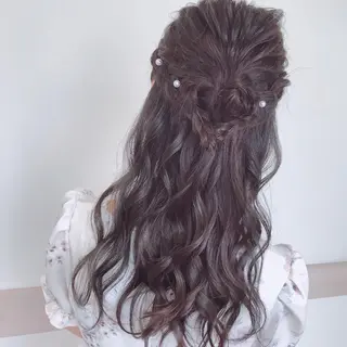 ヘアアレンジ 顔まわり‎🤍小顔 カット🤍みさきのヘアスタイル