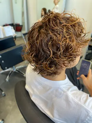 パーマ メンズ YinYang所属・川﨑 章弘のヘアスタイル