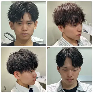 メンズ フェザーパーマ🌙 毛流れ yuzukiのヘアスタイル