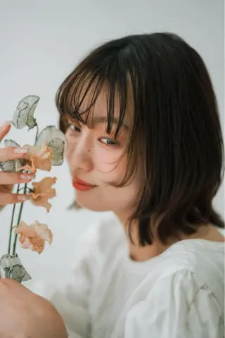 ミディアム カラー 髪質改善✨️透明感カ ラー✧*。山下さいみのヘアスタイル