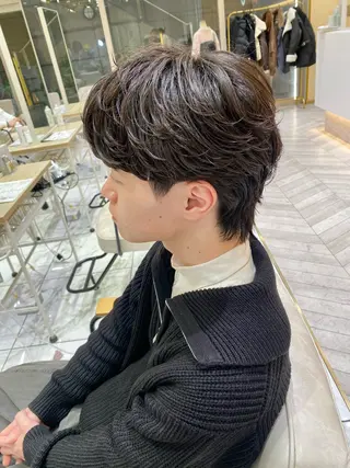 ショート パーマ 酸スト/フェザー パーマ/三谷海斗のヘアスタイル