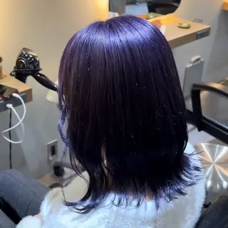 ミディアム カラー ハイトーン/アレンジ 🎀アオイ🎀のヘアスタイル