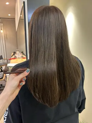 ロング カラー hub hair レイヤー/透明感のヘアスタイル