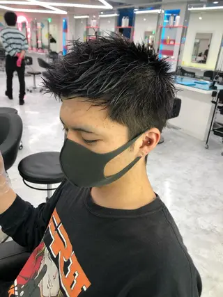 カラー メンズ BABY 艶髪暗髪ヘア💖達人のヘアスタイル