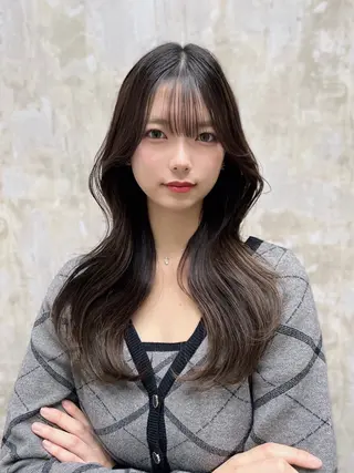 ロング カラー 🫧ナオ🫧 /韓国 ヘア/ マンツーマンのヘアスタイル