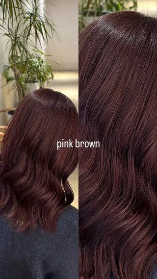 ミディアム まみ/暖色カラー /デザインカラーのヘアスタイル