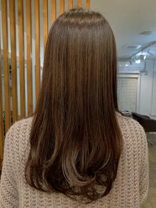 ロング カラー エンドウ　ミノリ🤎 /半個室/レイヤーのヘアスタイル