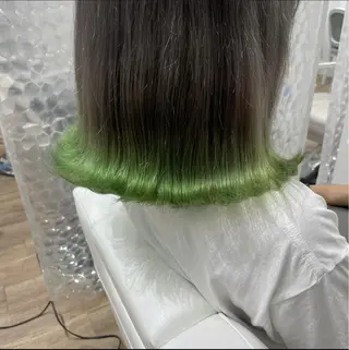 セミロング カラー ヘアアレンジ 酸性縮毛矯正 梅田茶屋町 Juriのヘアスタイル