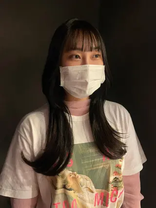 ロング カラー 透明カラー/レイヤー misaki °＊のヘアスタイル