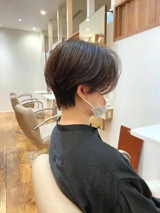 ショート カラー パーマ TYCHE GINZA所属・🍃服部 雅哉🍃銀座◎のヘアスタイル