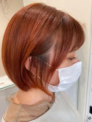 ショート カラー ボブ/インナーカラー /眉毛/Miyuのヘアスタイル