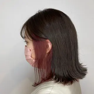 ミディアム カラー 尾籠 美幸 （オゴモリ ミユキ）のヘアスタイル