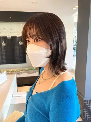 ミディアム 村本 千優のヘアスタイル