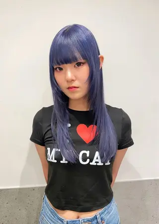 ロング GO TODAY SHAiRE SALON 原宿本店所属・REINA/ブリーチ /ハイトーン/原宿のヘアスタイル