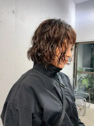 ショート パーマ くせ毛カットとパーマ /美容室難民の方是非のヘアスタイル