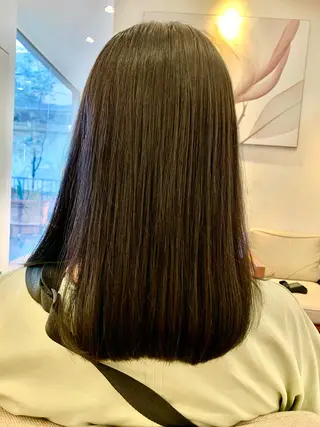 ミディアム 秋山知穂🌸縮毛矯正 ショートお任せ🌸のヘアスタイル