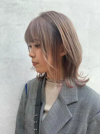 ミディアム カラー 髪質改善カラー☆ ヘアアレンジmiyuのヘアスタイル