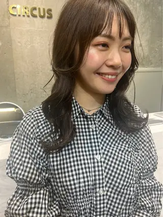 ロング カラー ROBBY所属・松井美樹/似合わせ ガーリー・韓国のヘアスタイル