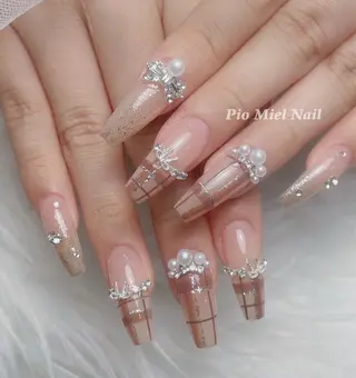 ネイル HANA 長さだしのネイルデザイン