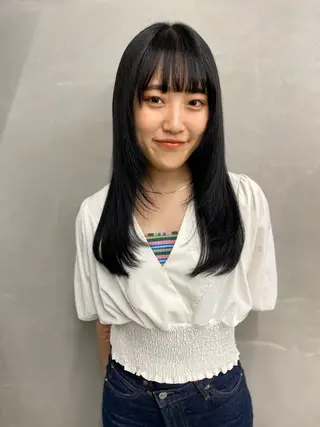 ロング カラー レイヤー/柔色 カラー/SAkiのヘアスタイル