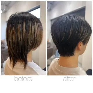 ショート メンズ 尾野 雅斗のヘアスタイル