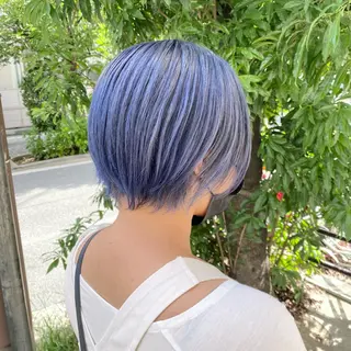 ショート カラー マンツーマン女性 美容師 奏のヘアスタイル