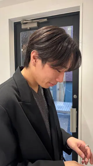 メンズ miyu 透明感カラー/ボブのヘアスタイル