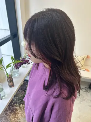 セミロング 名古屋/伏見/花屋 併設/不破新のヘアスタイル