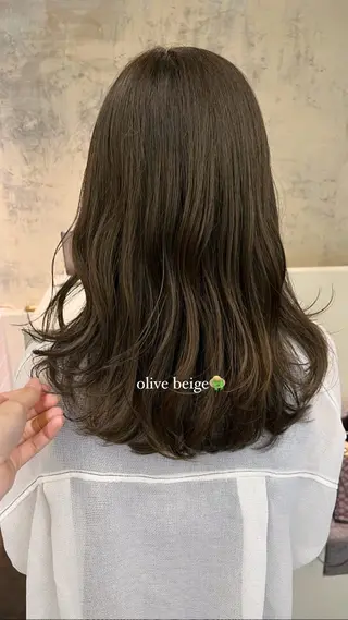 セミロング カラー 西山 紗耶香🪽 透明感カラー/ボブのヘアスタイル