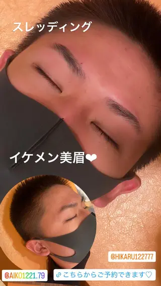 アイブロウ ハーブピーリング/韓国肌管理/フェイシャル/毛穴洗浄/眉毛/顔脱毛【糸脱毛専門】rev所属・ハーブピーリング🌹 毛穴洗浄❤️眉waxのエステ・リラクイメージ