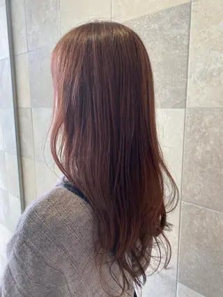 セミロング カラー 艶髪/透明感/ 三宅晴香のヘアスタイル