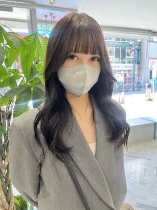 セミロング カラー カンナ【Y2Kネイル /コーンロウ】のネイルデザイン