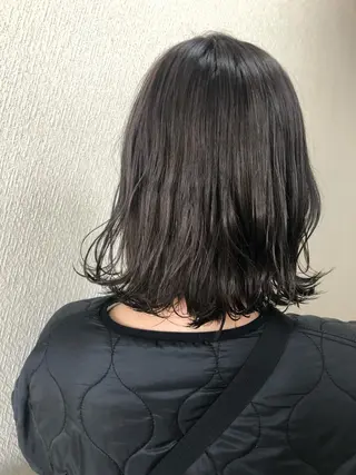 ミディアム 水野 雪 /パーマ/暖色カラーのヘアスタイル