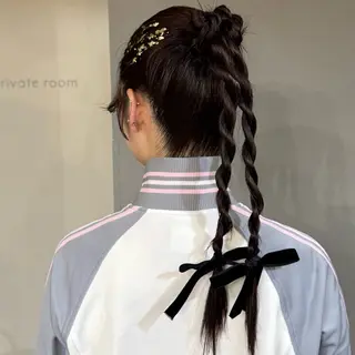 ロング ヘアアレンジ sia所属・Nene Murakamiのヘアスタイル