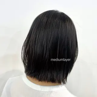 ミディアム 北山／ボブ／レイヤー /maru☺︎のヘアスタイル