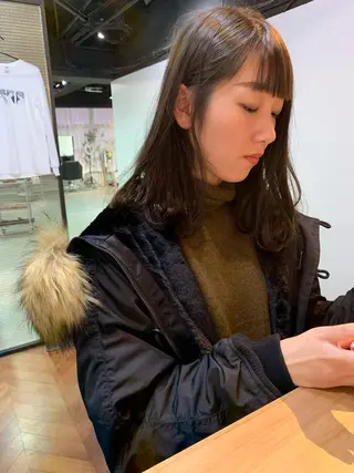 セミロング カラー 🍃柔らかヘアー田中 瑞希🍃のヘアスタイル