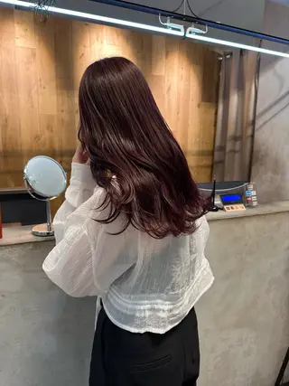 セミロング カラー REINA☁️透明感 カラー/ぷつっと♡のヘアスタイル