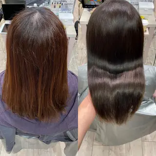 セミロング On所属・顔まわりカット🌟 くびれヘア/寺門遥輝のヘアスタイル