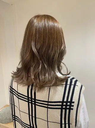 ミディアム カラー ヘアアレンジ ボブ /ニュアンス/ satomi🧸💖のヘアスタイル