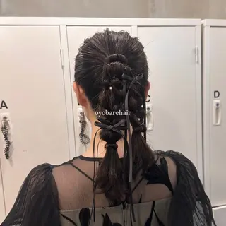 セミロング カラー ヘアアレンジ makoto / 韓国風ヘア🎀🪄︎のヘアスタイル