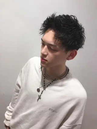 ショート メンズ men's salon SOL所属・TAIYO帯広/ メンズパーマ/波巻きのヘアスタイル