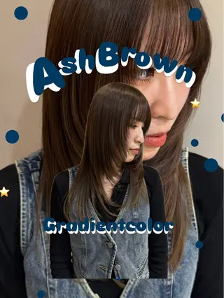 カラー 松岡 茉和のヘアスタイル