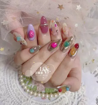 ネイル ラベンダー💖日暮里 ルル💖ネイルのネイルデザイン