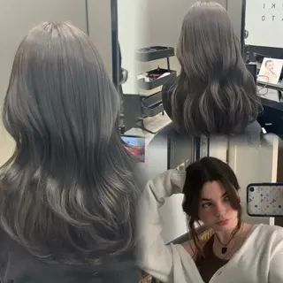 ロング カラー HARUKI MINATO Japan SENDAI所属・🌈【透明感・韓国 ヘア】がっきー🌈のヘアスタイル