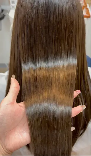 ロング 🩶透明感カラー/ 縮毛矯正LUNA🩶のヘアスタイル