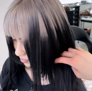 セミロング カラー Ren. 🦋デザインカラーのヘアスタイル