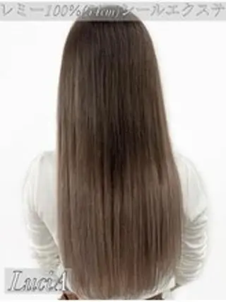 カラー ヘアアレンジ ロング エクステ LuciAのヘアスタイル