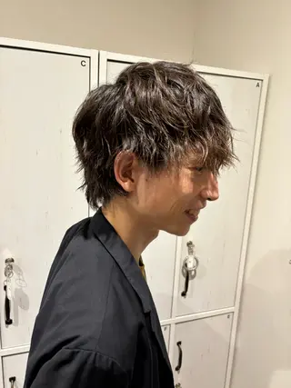 ショート パーマ メンズ 岩堀 聖奈のヘアスタイル