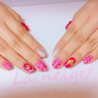 ネイル La neige* yuki 🥯🍑のネイルデザイン